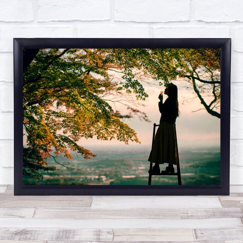 Autumn leaves woman - autumn,
