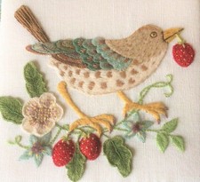 The Strawberry Thief. Crewel