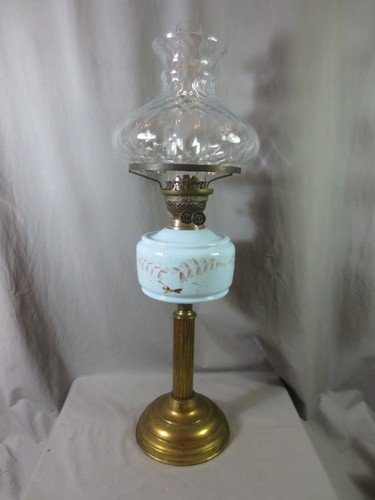 Antique duplex oil lamp - duplex,