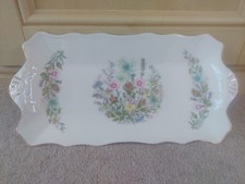 Aynsley wild tour fine bone China large sandwich plate / tray.  stunning