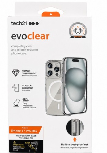 Tech21 evoclear magsafe case - evoclear,