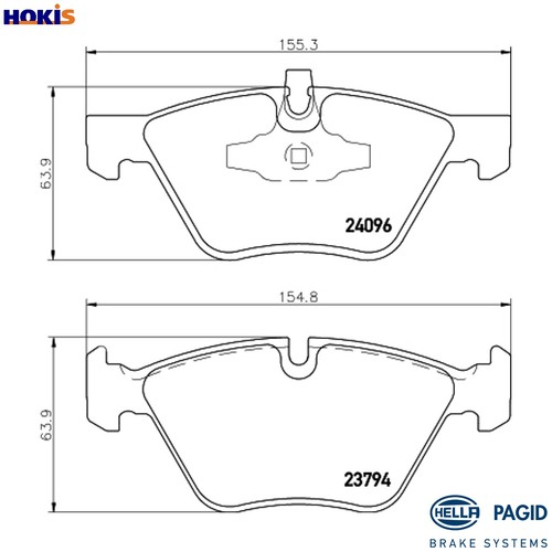 Brake pad set disc - brake,