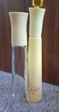 2 Avon Vintage Fragrance Topaze Tall Glass Bottles EMPTY