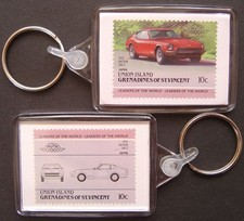 1970 DATSUN 240 / 240Z Car Stamp Keyring (Auto 100 Automobile)