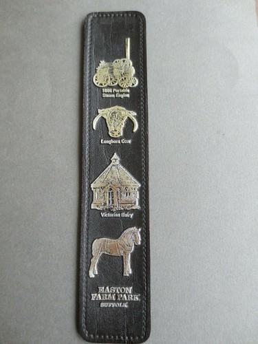 Leather bookmark easton farm - bookmark,