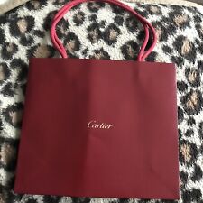 CARTIER Small  Designer Paper Shopper/Carrier/Gift Bag 22.5 x 26x 9 cm