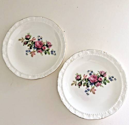 Pair royal albert moss rose - albert,