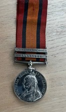 Queens South Africa Medal 2 Clasps Osborne Middlesex Reg