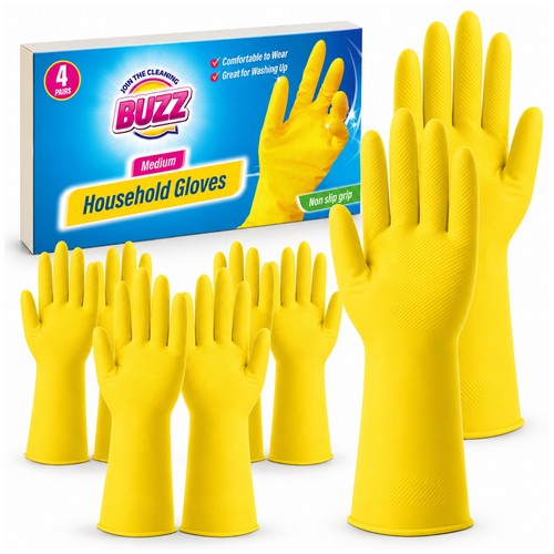 Pair rubber gloves - 2-48, medium
