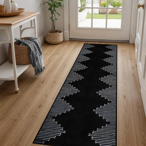 Seavish black runner - seavish, rug