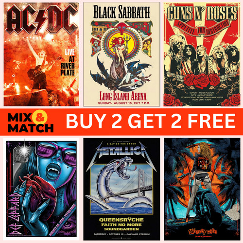 Music posters rock band gig - music,