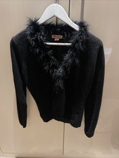 Monsoon L Aided Black Faux Fur