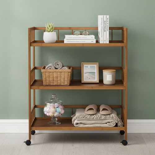 Rustic bathroom trolley cart - bathroom,