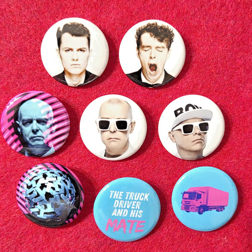 Pet shop boys badges - for, £2