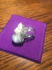 large baroque pearl ring