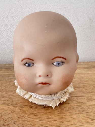 Bisque porcelain doll head - porcelain,