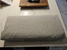 Dunelm Mill, Light Grey Stripped Double Duvet Cover