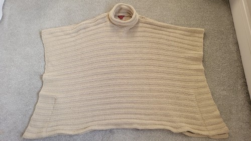 Ladies monsoon cream poncho - monsoon,