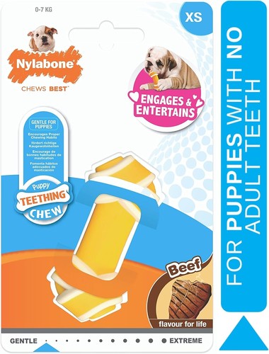 Puppy teething chew knot - teething, xs