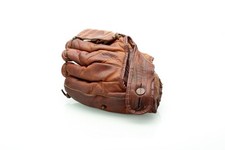 Vintage Wilson Baseball Glove 1940s  signed Jim Finigan