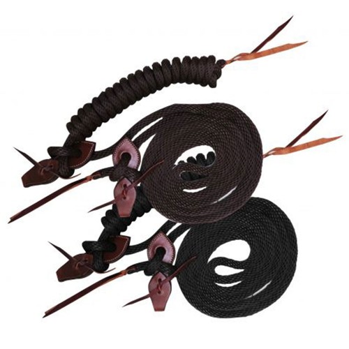 Mecate reins round braided - reins,