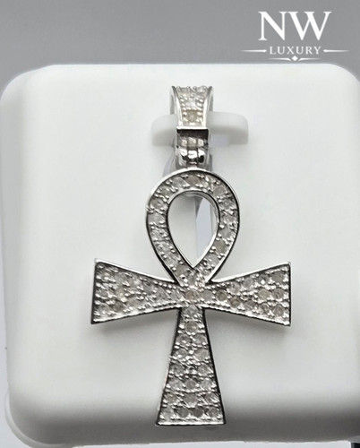 Lab diamond ankh cross - diamond,