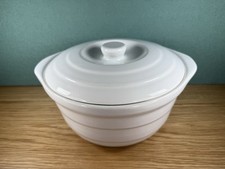 Large 10x6.5 inch White Round