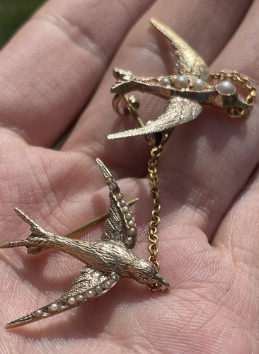 15ct gold seed pearl - ,