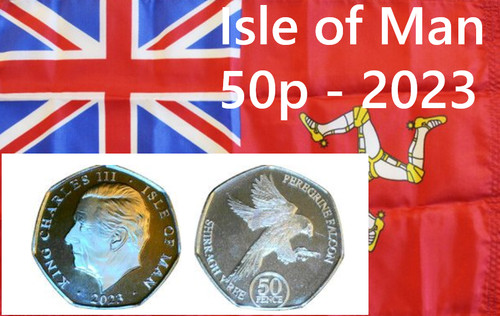 Isle man coin 50p - isle,