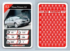 Nissan Primera 1.8 - Cars Series 2 ACE 2002 Trumps Card