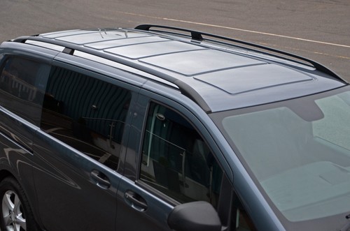 Black roof rack - black, side