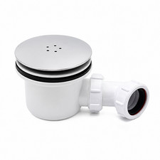 Chrome 90mm Shower Waste Trap