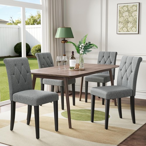 Upholstered dining chairs set - upholstered,