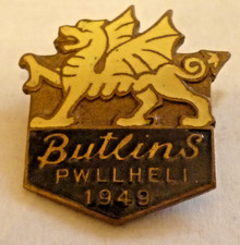 VINTAGE ENAMEL BADGE BUTLINS