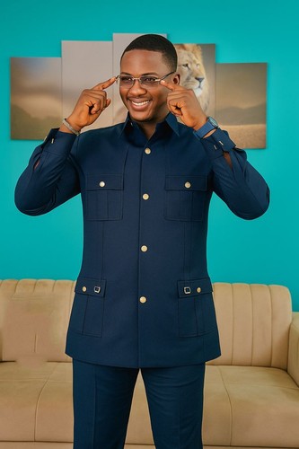 Casual mens safari jacket - safari,