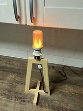 modern table lamp featuring a flame effect Energy Saving LED bulb