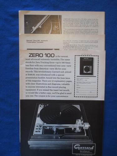 Garrard zero 100 turntable - garrard,
