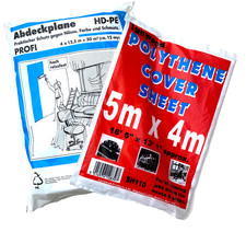 4m x 12.5m (50 Sqm) & 5m x 4m (20 Sqm)  Dust Cover/Drop Sheets