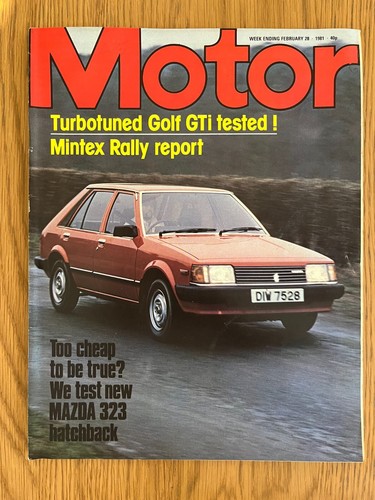 Motor magazine golf gti - magazine, vw