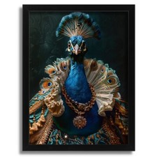 Oil Style Peacock Wall Art