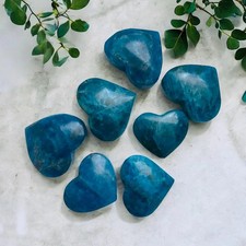 Blue Apatite Heart Crystal