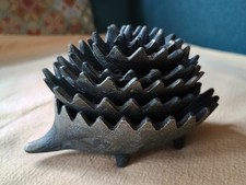 VINTAGE SET OF 6 WALTER BOSSE STYLE HEDGEHOG FAMILY ASHTRAYS USSR