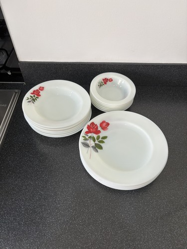 Bundle pyrex june rose - pyrex, rose'