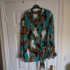 SOSANDAR TEAL CHAIN WRAP