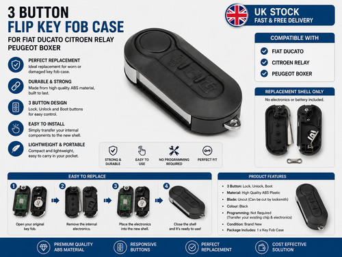 Button remote flip key fob - remote,