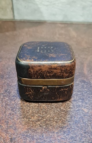 Antique leather bound travel - leather,