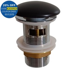 Architeckt Slotted Pop Up Basin Waste - Matt Black