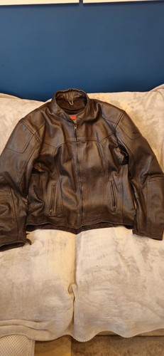 Leather motorcycle jacket - ,