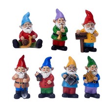 7Pcs Miniature Resin Christmas