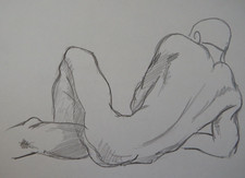 Pencil drawing male - pencil,